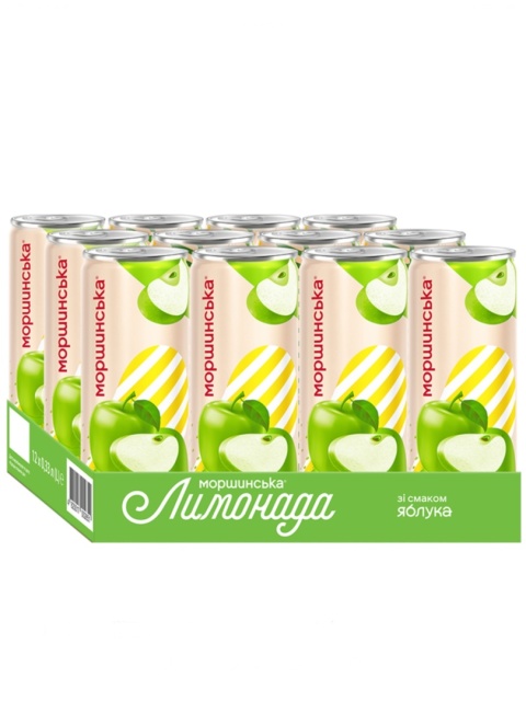 Lemoniada Morszynska o smaku jabłkowym 0,33L bezalkoholowa