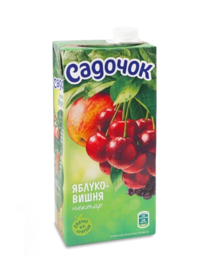 Nektar jabłkowo-wiśniowy Sadochok 0,95L pasteryzowany