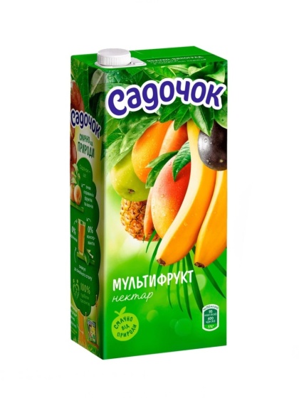 Nektar wieloowocowy Sadochok z miąższem 0,95L pasteryzowany