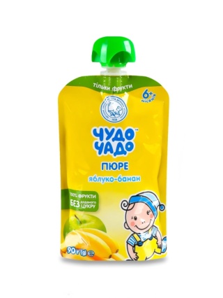 Puree jabłkowo-bananowe Chudo-Chado bez dodatku cukru homogenizowane sterylizowane 90g