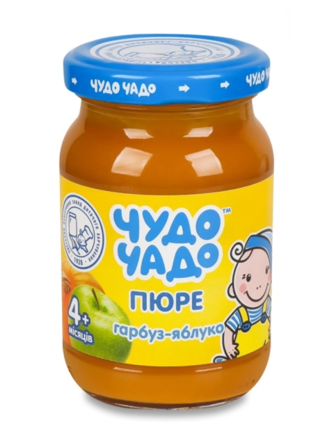 Puree z dyni i jabłek Chudo-Chado z cukrem homogenizowane sterylizowane 170g słoik