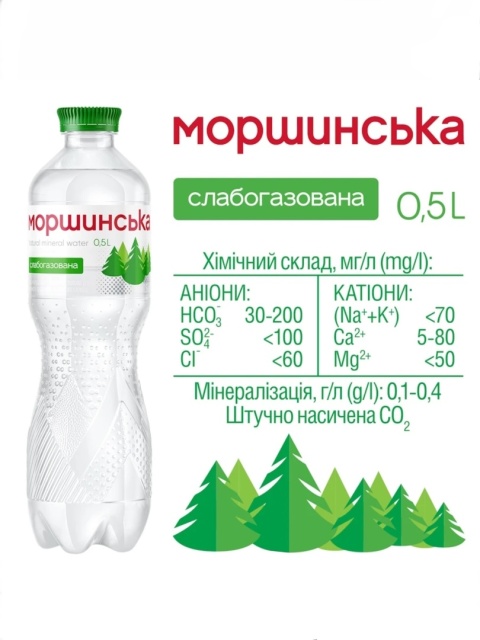 Woda Mineralna Morszynska 0,5L średnio gazowana