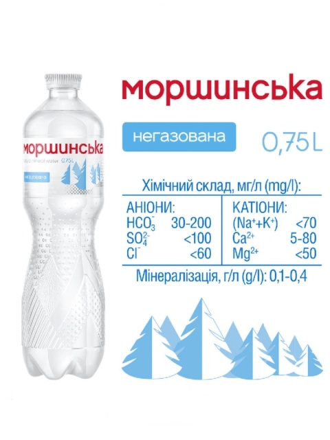 Woda Mineralna Morszynska 0,75L niegazowana