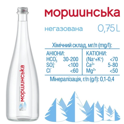 Woda Mineralna Morszynska 0,75L niegazowana butelka szklana