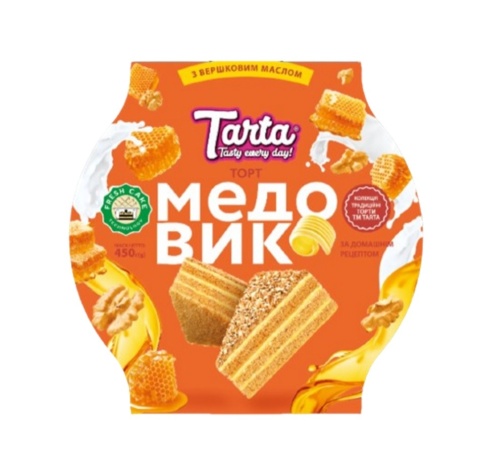 Ciasto Miodowe Tort Biszkoptowy Tarta 450g
