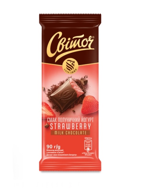 Czekolada mleczna o smaku jogurt truskawkowy Switoch 90g