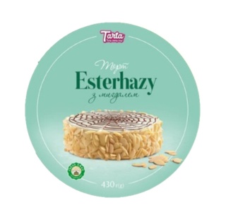 Esterhazy Powietrzny tort orzechowy z migdałami Tarta 430g