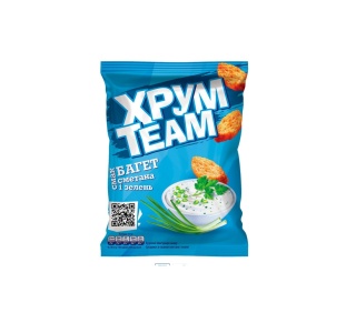 Grzanki ChrumTeam o smaku śmietanki i zieleniny 55g