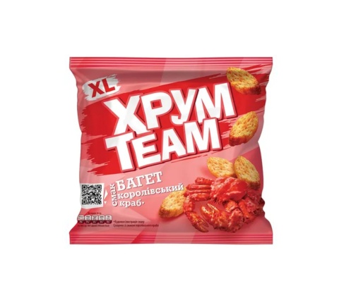 Grzanki ChrumTeam o smaku krabu królewskiego 90g