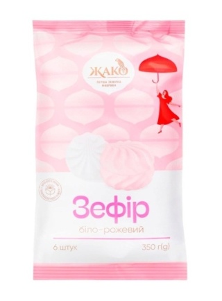 JAKO Zefir “Biało-różowy” pianki marshmallow 350 g