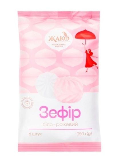 JAKO Zefir “Biało-różowy” pianki marshmallow 350 g