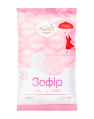 JAKO Zefir “Biało-różowy” pianki marshmallow 350 g