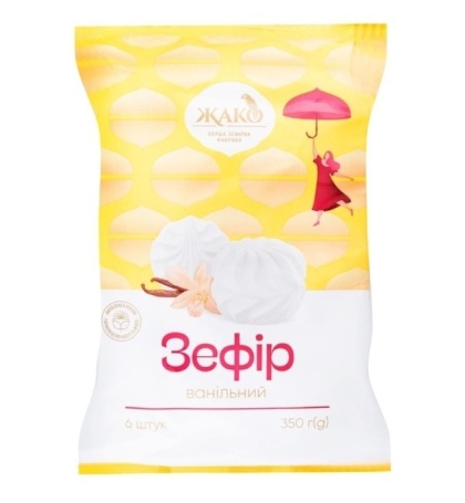 JAKO Zefir “Waniliowy” pianki marshmallow 350 g