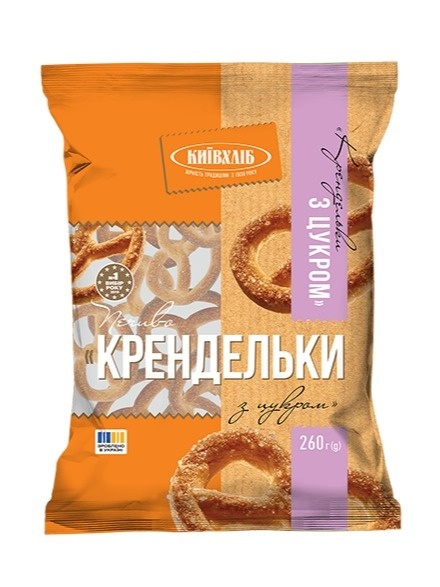 Kyivkhlib Ciasteczka Precelki z cukrem 260g