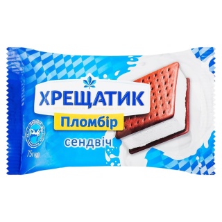 Lody KRESHATIK o smaku wanilowym z ciasteczkami kakaowymi 75g