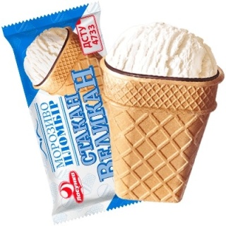 Lody Lasunka 'Stakan Vielikan'o smaku waniliowym 150ml/90g