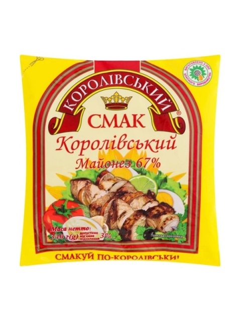 Majonez 67% "Korolivs'ky" (Królewski) 340g