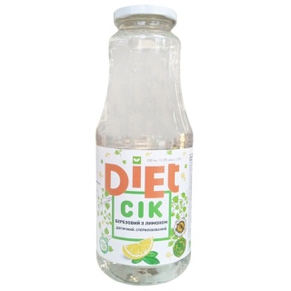 Sok brzozowy z cytryną DIET 1L but.szklana