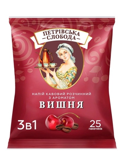 Petriwska Słoboda napój kawowy 3 w 1 o smaku wiśniowym 500g