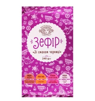 Pianki o smaku jagodowym Zefir Bogusalvna 240g