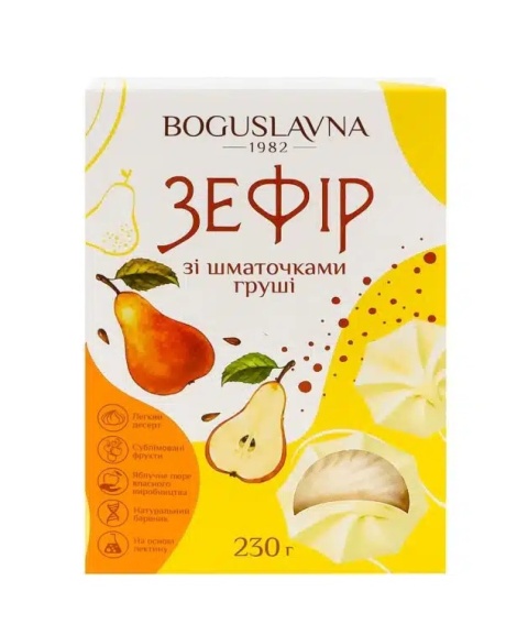 Pianki z kawalkami gruszki Zefir Bogusalvna 230g