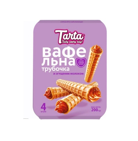 Rurka Waflowa z mlekiem zagęszczonym Tarta 200g