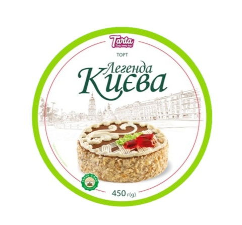 Tort z orzechami laskowymi Tarta Legenda Kijowa 450g